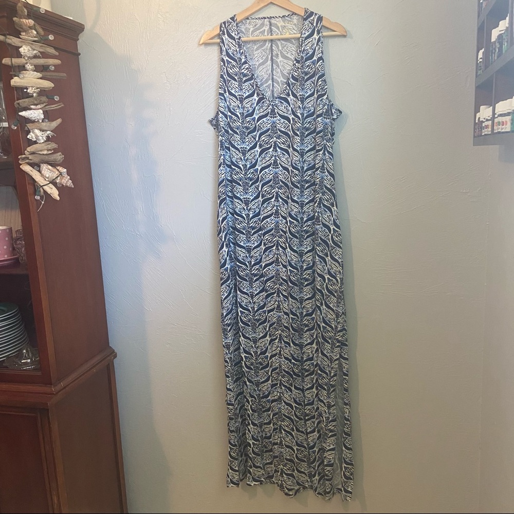 Lilly Pulitzer A Mermaids Tail Blue & White Dress